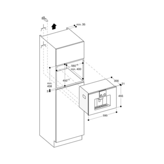 GAGGENAU - Expresso encastrable CMP250112, machine a expresso encastrable - Image 2