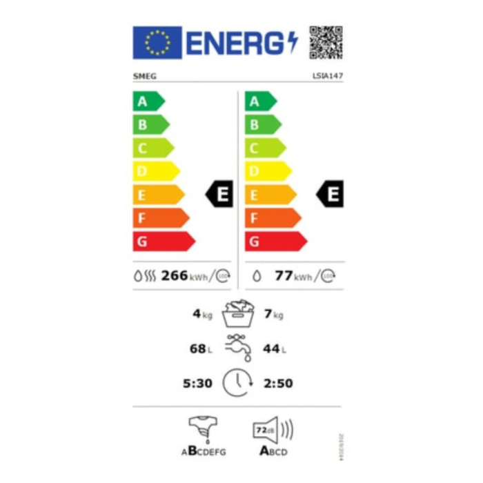 SMEG - Lave linge sechant encastrable LSIA147 - Image 3