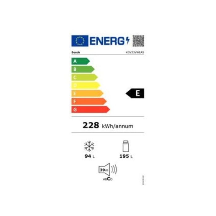 BOSCH - Réfrigérateur congélateur bas KGV33VWEAS - Image 3